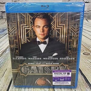 The Great Gatsby Blu-ray 2013 plus Digital HD Ultraviolet  Leonardo DiCaprio NEW